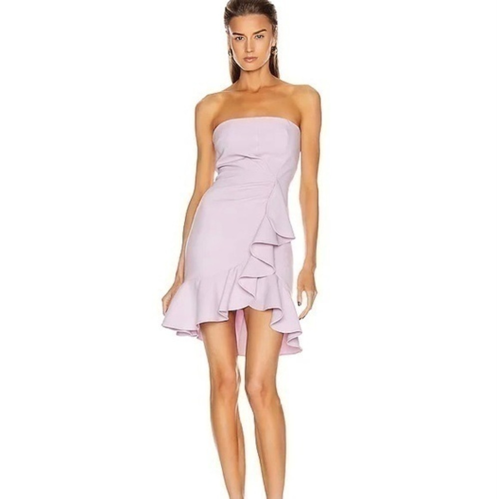 CINQ À SEPT Cassandra Strapless Ruffle Dress Sz 12